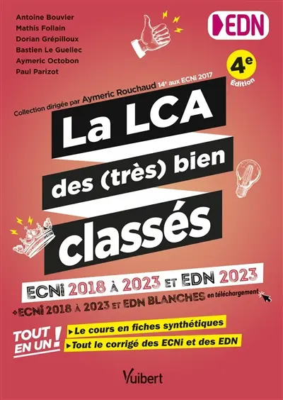 La LCA des (très) bien classés : ECNi 2018 à 2023 et EDN 2023 + ECNi 2018 à 2023 et EDN blanches en téléchargement : tout en un !