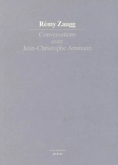 Conversations avec Jean-Christophe Ammann : portrait