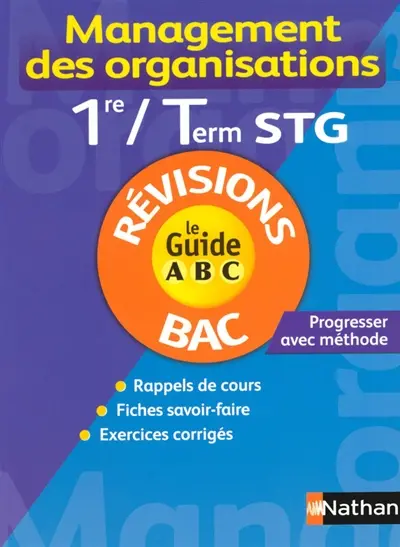 Management des organisations, terminale STG