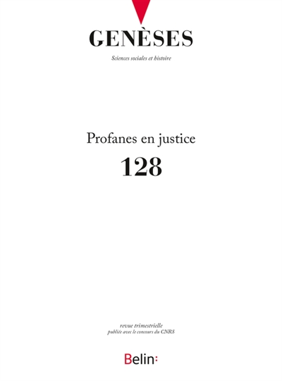 Genèses, n° 128. Profanes en justice