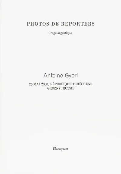 25 mai 2000, République tchéchène, Grosny, Russie