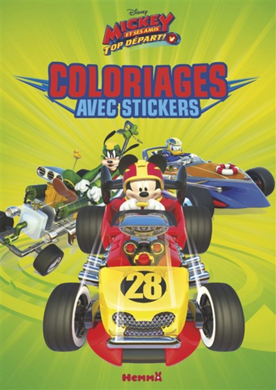 Mickey et ses amis, top départ ! : coloriages avec stickers