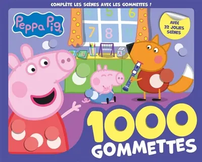 Peppa Pig : 1000 gommettes