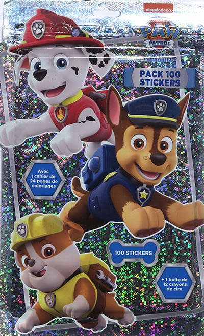Pat' Patrouille : pack 100 stickers - Nickelodeon productions - Librairie  Mollat Bordeaux
