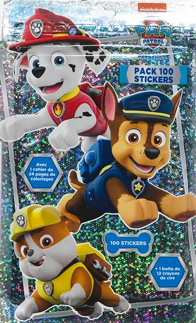 Pat' Patrouille : pack 100 stickers