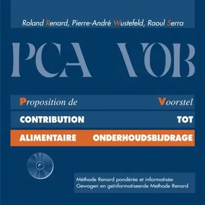 PCA, proposition de contribution alimentaire : méthode Renard pondérée et informatisée