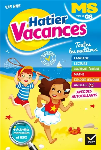 Hatier vacances, MS vers la GS, 4-5 ans