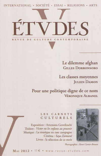 Etudes, n° 416-5