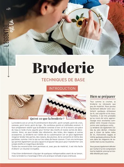 Broderie : techniques de base