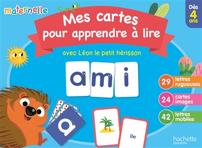 Mes cartes pour apprendre à lire avec Léon le petit hérisson
