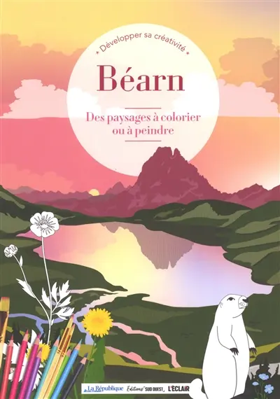 Le Béarn à colorier ou à peindre
