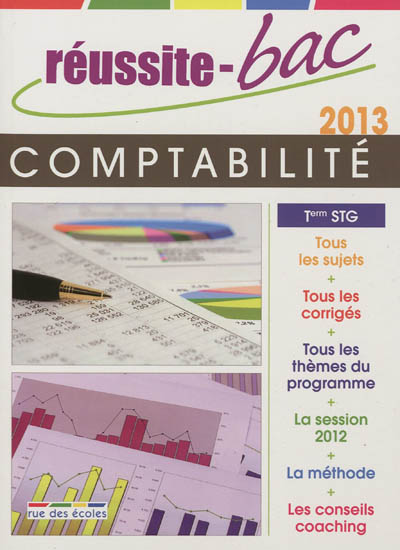 Comptabilité, Terminale STG : 2013