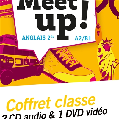 Let's meet up!, anglais 2de A2-B1 : coffret CD audio classe + DVD vidéo