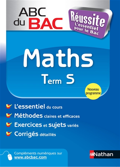 Maths terminale S, spécifique : programme 2012