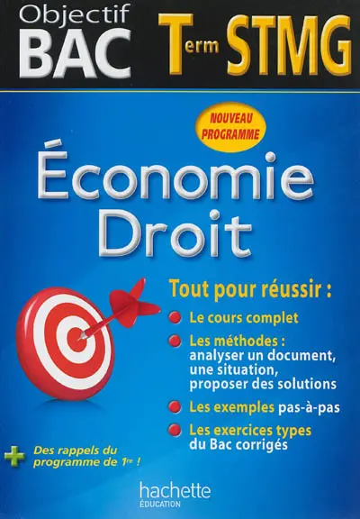 Economie droit terminale STMG : nouveau programme