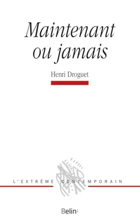 Maintenant ou jamais : poèmes