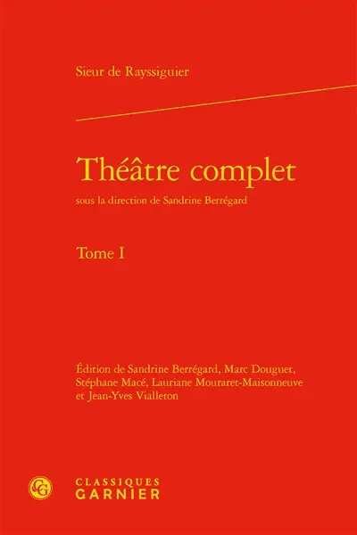 Théâtre complet. Vol. 1