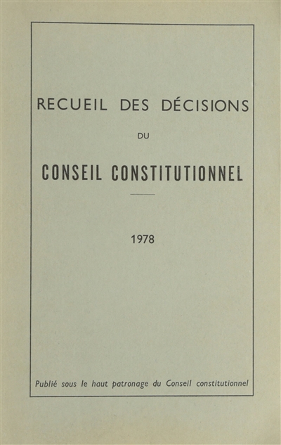 Recueil des décisions du...