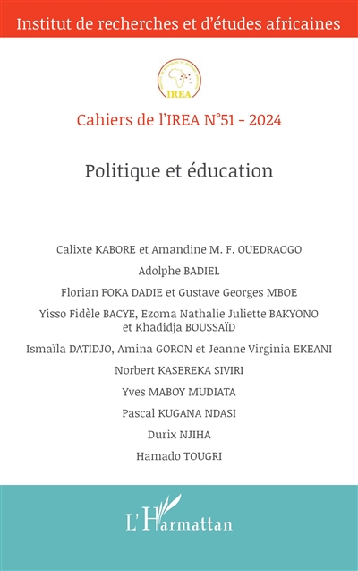 Cahiers de l'IREA, n° 51....