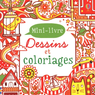 Dessins et coloriages : mini-livre : rouge