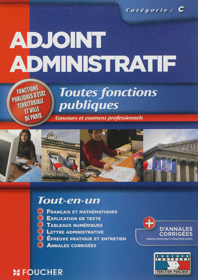 Adjoint administratif, toutes fonctions publiques, ville de Paris : catégorie C