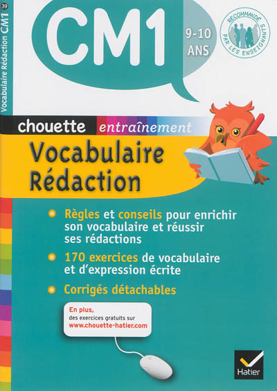 Vocabulaire rédaction CM1, 9-10 ans