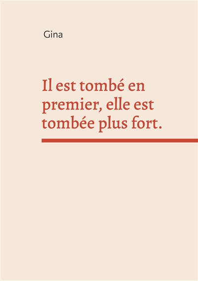 Il est tombé en premier,...