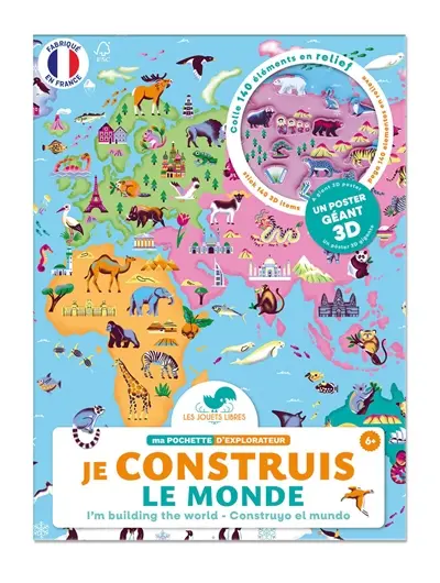 Je construis le monde : ma pochette d'explorateur. I'm building the world. Construyo el mundo