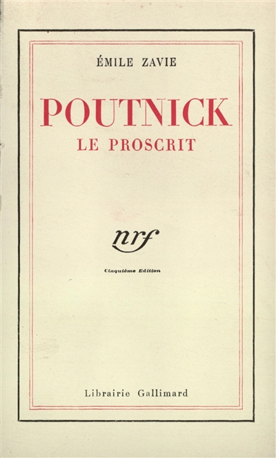 Poutnick le proscrit