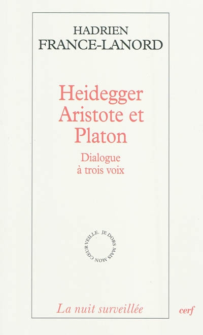 Heidegger, Aristote et Platon : dialogue à trois voix