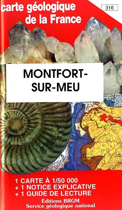 montfort-sur-meu : carte géologique de la france à 1/50 000, 316