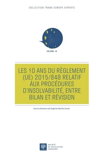 Les 10 ans du Règlement (UE) 2015/848 relatif aux procédures d'insolvabilité, entre bilan et révision