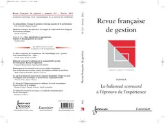Revue française de gestion, n° 211. Le balanced scorecard à l'épreuve de l'expérience