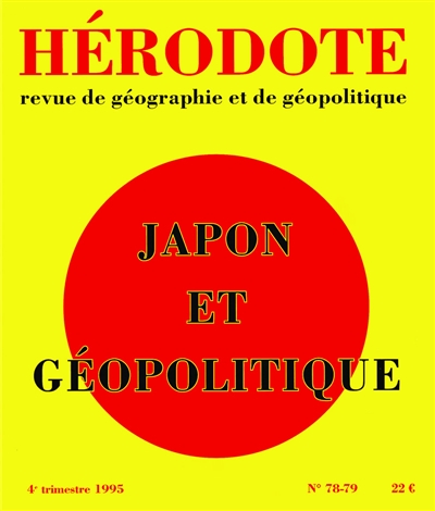 Hérodote, n° 78. Japon et géopolitique