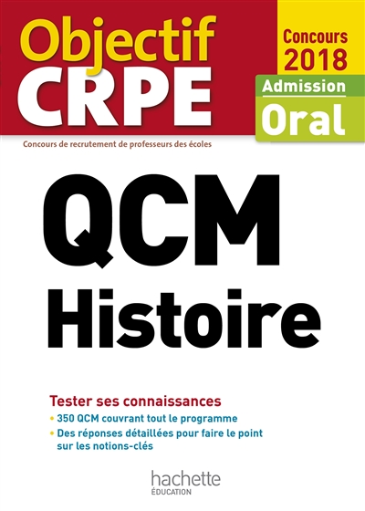QCM histoire : admission, oral concours 2018