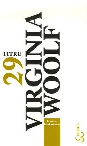 La scène londonienne