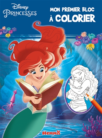 Disney princesses : mon premier bloc à colorier