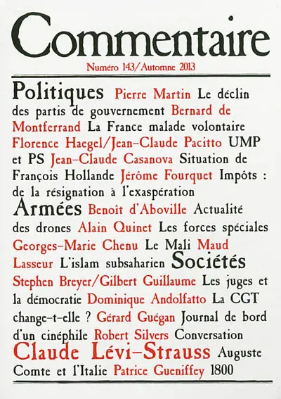 Commentaire, n° 143