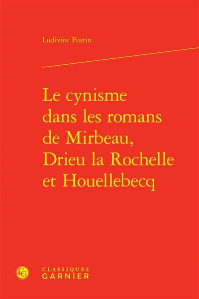 Le cynisme dans les romans...