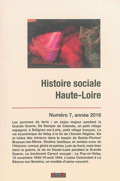 Histoire sociale Haute-Loire, n° 7