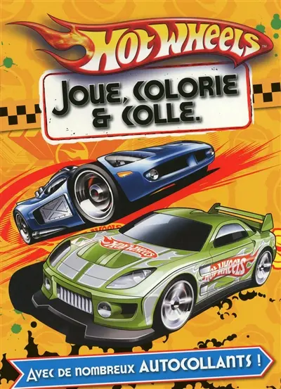 Hot Wheels : joue, colorie et colle