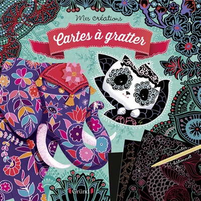 Cartes à gratter : éléphant