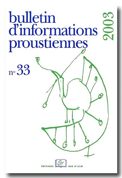 bulletin d'informations proustiennes, n° 33