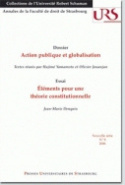 Action publique et globalisation. Eléments pour une théorie constitutionnelle : essai