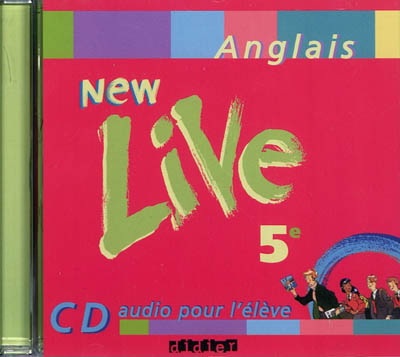 New live, anglais 5e : CD audio pour l'élève
