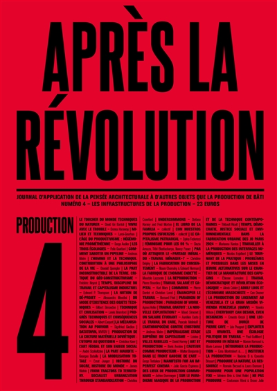 Après la révolution, n° 4. Production