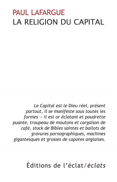 La religion du capital - Paul Lafargue