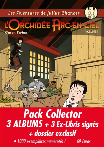 L'orchidée arc-en-ciel : pack collector 3 albums + 3 ex-libris signés + dossier exclusif