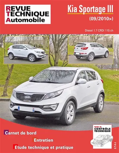 Revue technique automobile. RTA HS011 Kia Sportage III diesel (09>2010)
