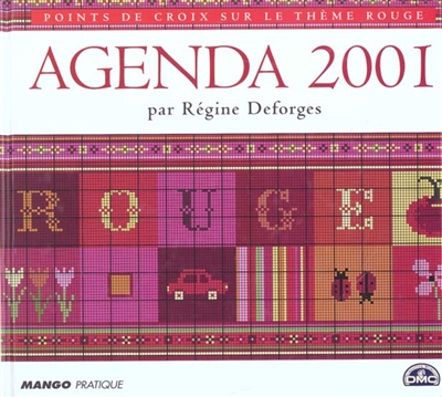 Agenda point de croix 2001 : rouge